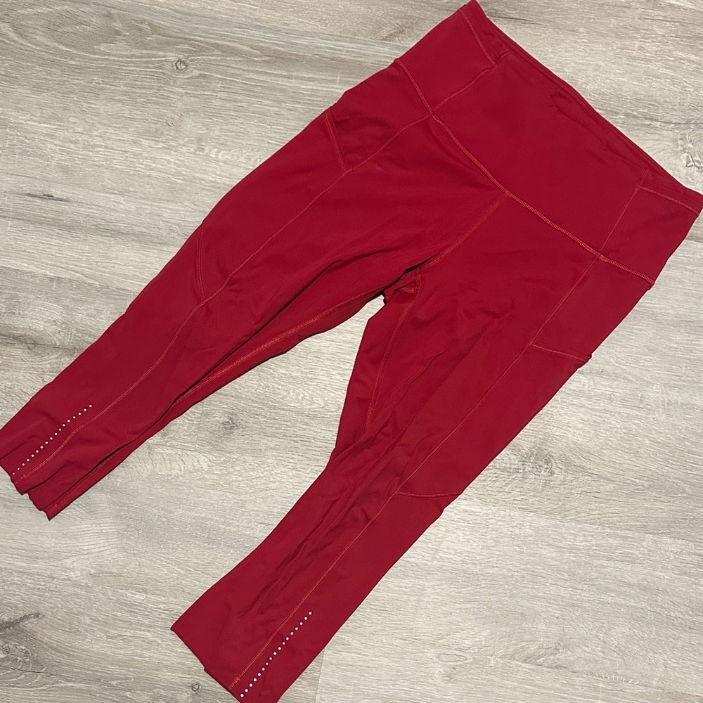 Lululemon Athletica Red Leggings